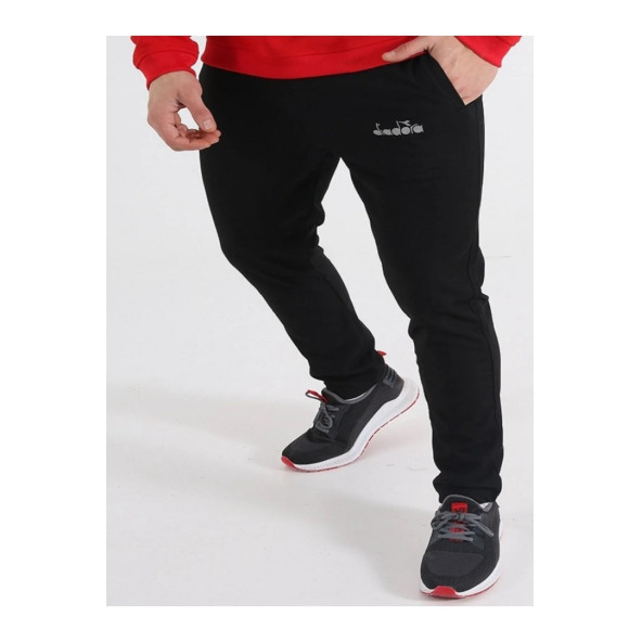 Diadora Nacce 21 Siyah Antreman Eşofmanı Tek Alt Pantolon Cepli Dar Paça 1040051 - 2