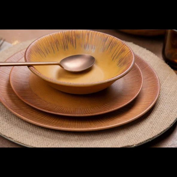 Zenit Savana 24 Parça Porselen Yemek Takımı - 4