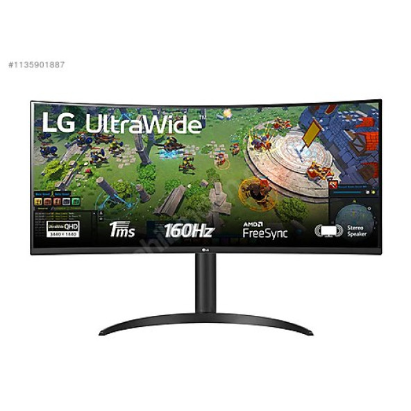 LG 34WP75CP-B LED 34'' 1 MS 160 HZ Qhd Curved Valed Gaming Monitör