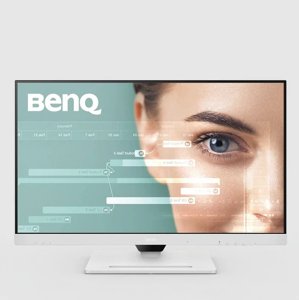 BenQ GW2790QT 27 IPS 2K QHD 75hz HDMI USB-C 3xUSB 3.2 2xDP Daisy Chain Pivot Eye Care Beyaz Monitö - Resim 4