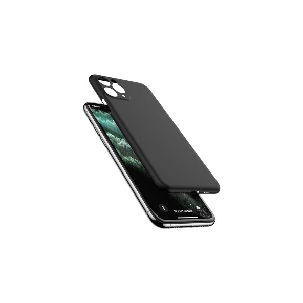 Vendas Apple iPhone 11 Pro Max Wing Serisi Ince Silikon Kılıf - Siyah
