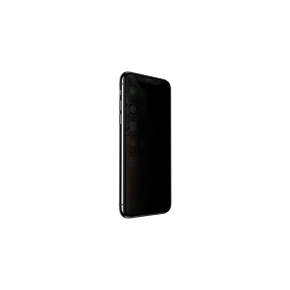 Vendas Apple iPhone XS Tam Kaplama Privacy Hayalet Ekran Koruyucu Siyah