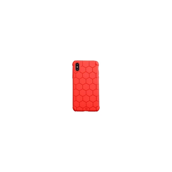 Vendas Apple iPhone XS Tatu Basketto Serisi Desenli Silikon Kılıf + Ekran Koruyucu - Kırmızı