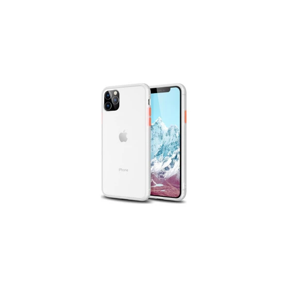 Vendas Apple iPhone 11 Pro Max Premium Drop Design Silikon Şeffaf Kılıf + 5D Tam Kaplama Ekran Koruyucu