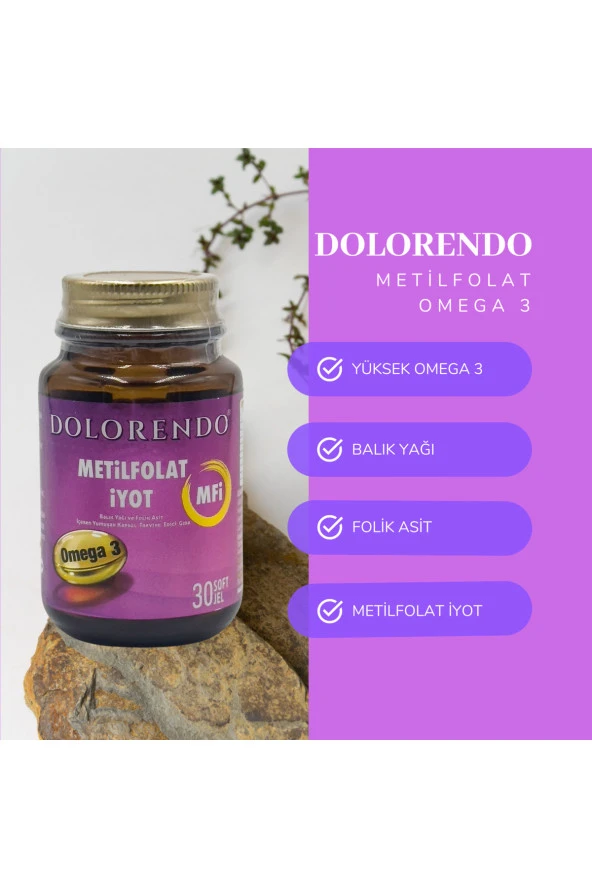 DOLORENDO Metilfolat Iyot Omega 3 Balık Yağı Kapsül - 2