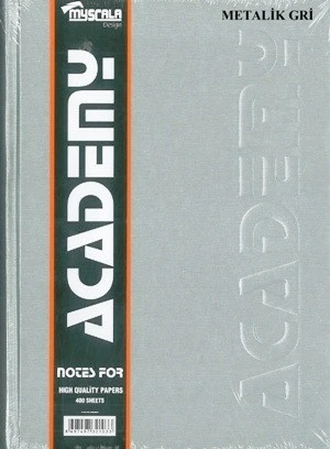 Özkan Defter 240 Yap. Ciltli 20x28 Sert Kap Düz Gri ürün görseli 1