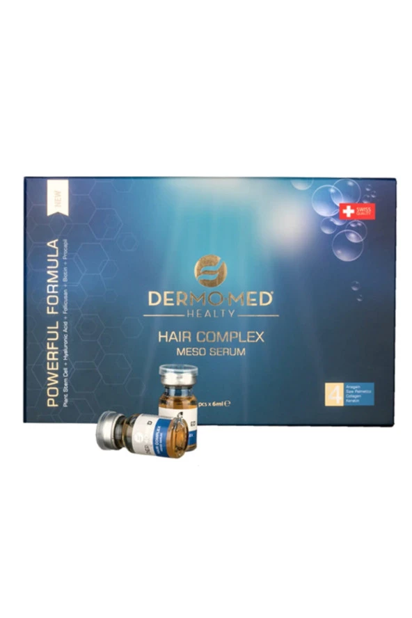 DERMOMED Hair Kompleks Meso Saç Serum Seti Saç Dökülmesini Önler Doğal Büyüme Sürecini Hızlandırır 10X6Ml - 2
