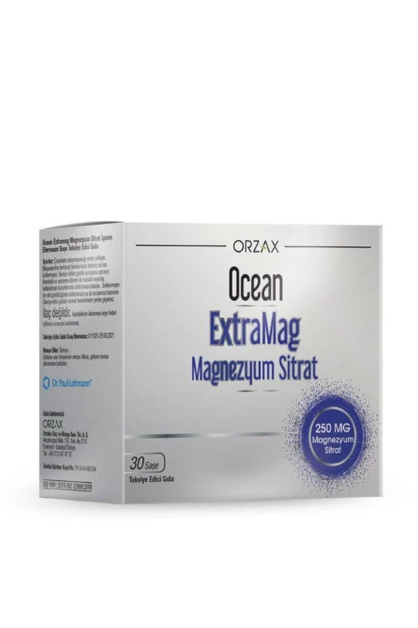 OCEAN Orzax Extramag Magnezyum Sitrat Efervesan 30 Saşe