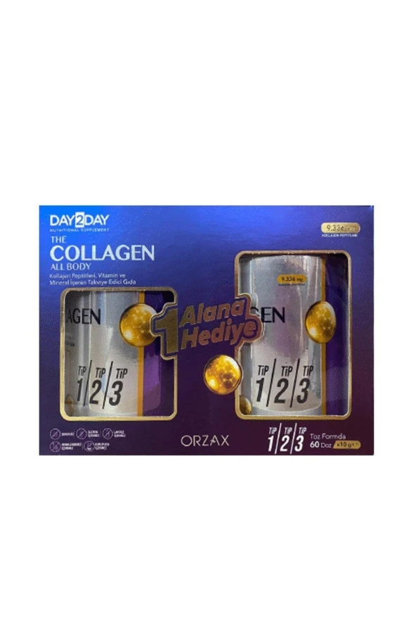 DAY2DAY The Collagen All Body Toz 300 Gr - 1 Alana 1 Bedava