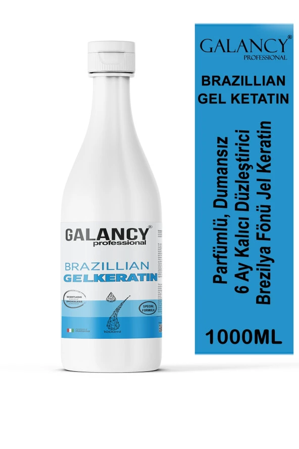 Professional Dumansız Brezilya Fönü Kalıcı Jel Keratin 1000 ml