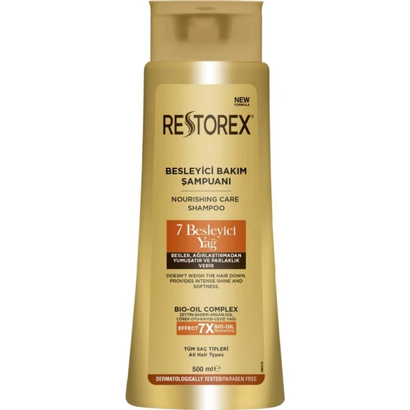 Restorex Şampuan 500 ml  7 Besleyici Yağ