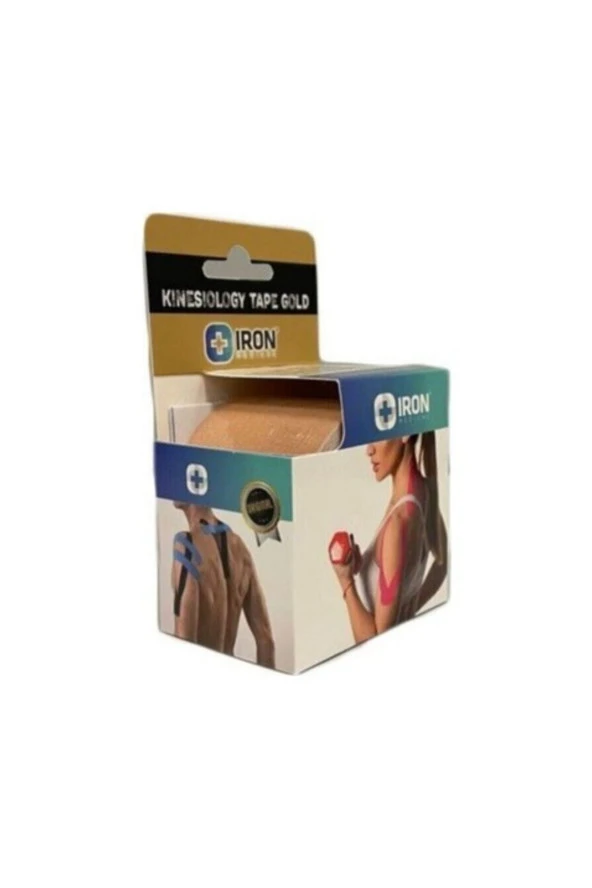 - KİNESİO TAPE GOLD AĞRI BANDI 5CM X 5MT - TEN RENGİ