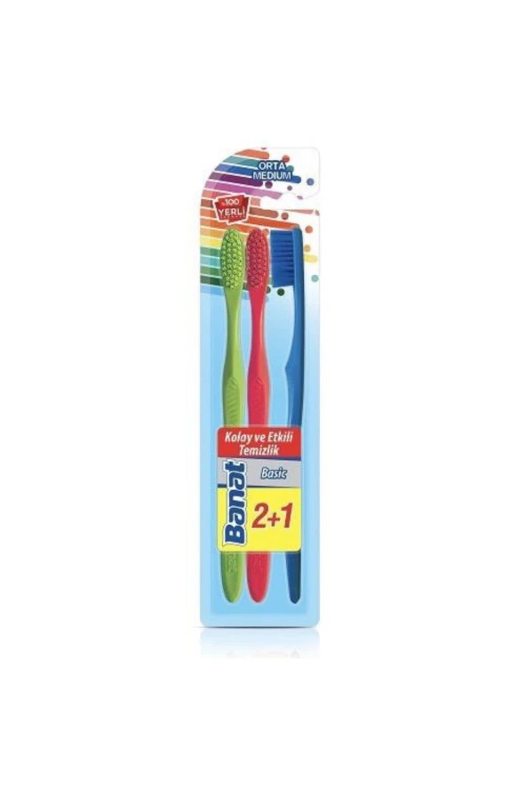 Basic Diş Fırçası 3lü Set