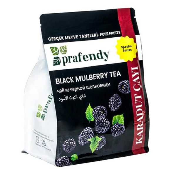 PRAFENDY KARADUT ÇAYI - GERÇEK MEYVE TANELİ 1000 GR