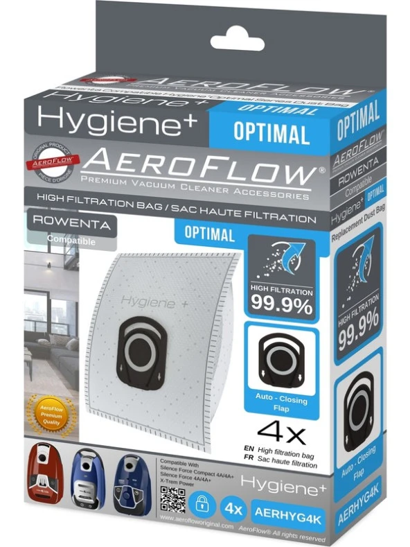 Aeroflow Rowenta Hygiene MO3985PA/4Q0 Compact Power Toz Torbası ürün görseli 1
