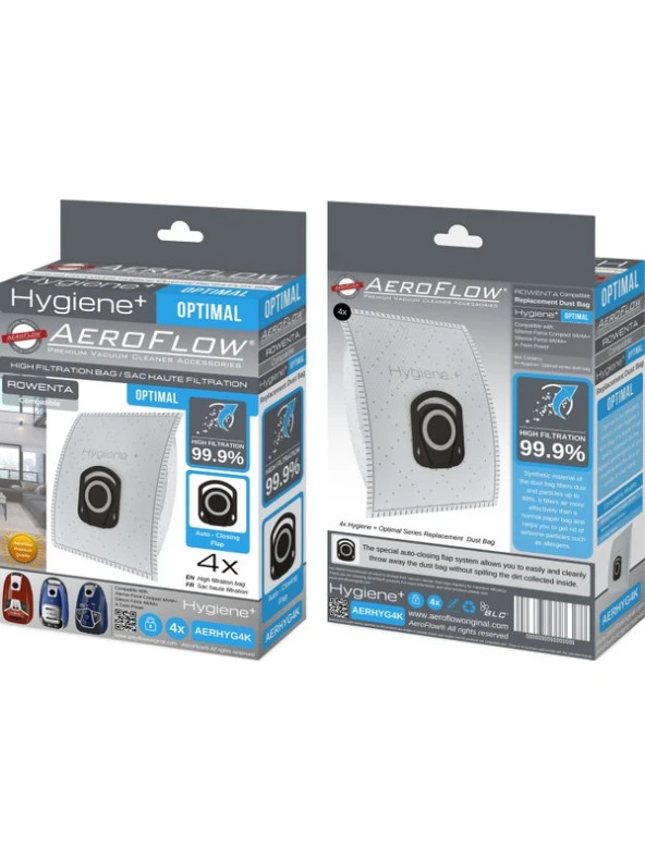 Aeroflow Rowenta Hygiene MO3985PA/4Q0 Compact Power Toz Torbası - Resim 2