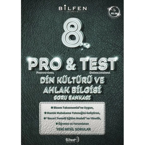 Bilfen Yayınları 8.Sınıf Din Kültürü Pro Test Soru Bankası ürün görseli 1