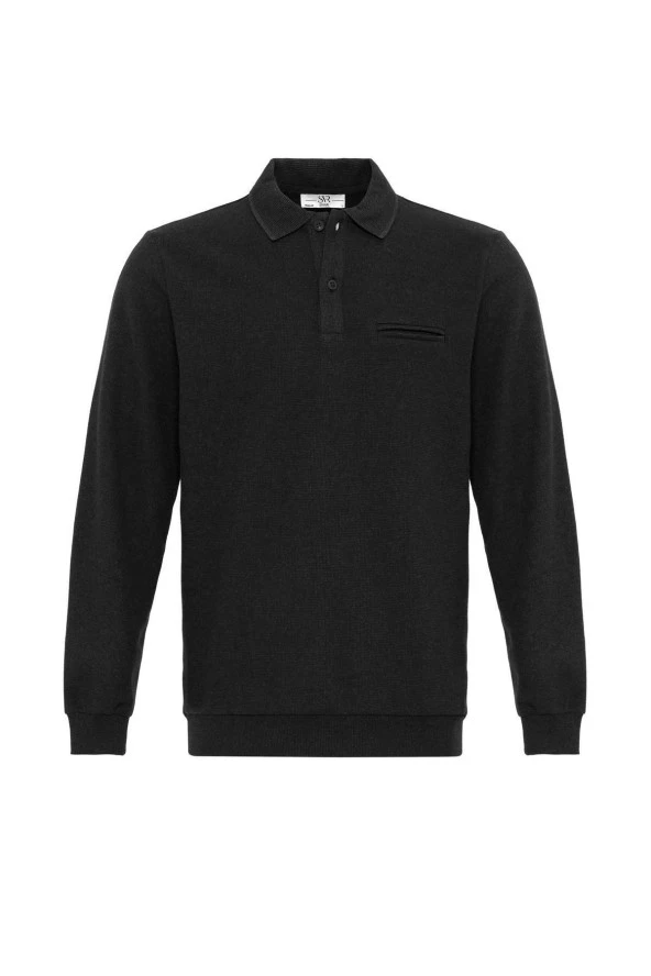 Polo Yaka Regular Kalıp Düz Triko - 8