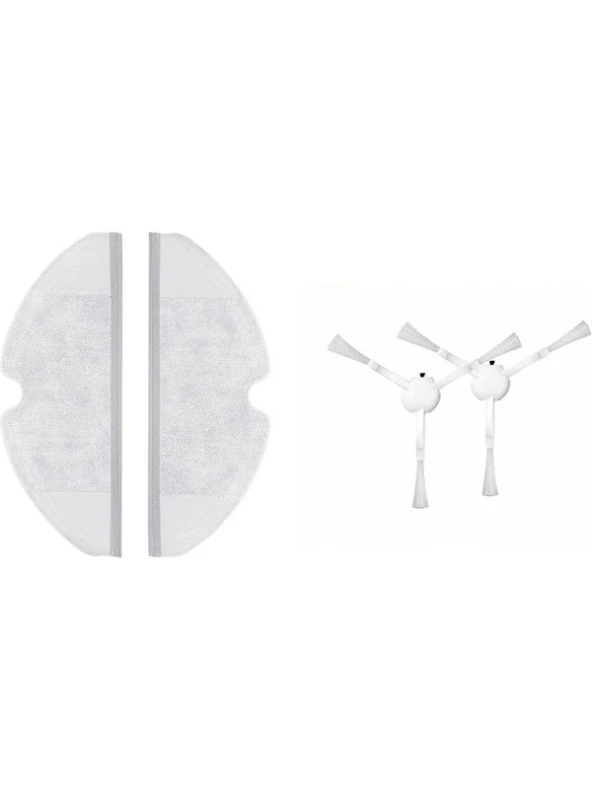 Dijitaldepodan Xiaomi Mijia 1c Vacuum Mop Set 2 Adet Fiber Mop Bezi 2 Adet Yan Fırça ürün görseli 1