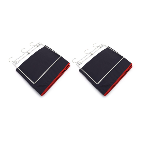 GARDROP İÇİ ASILABİLİR ELBİSE DOLABI SETİ PVC 2 ADET 50X37X105CM - 3