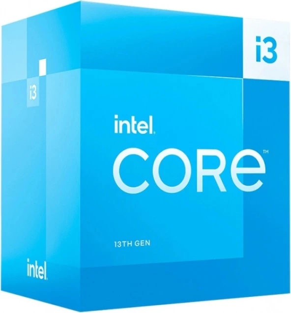 INTEL (13.Nesil) Raptor Lake i3-13100F 3.40GHz ~ 4.50GHz 12mb 1700P İşlemci Box (Fanlı)