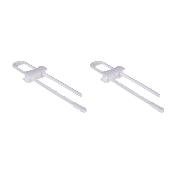 RAYLI ÇEKMECE DOLAP KİLİDİ ÇOCUK GÜVENLİK KORUMA KİLİT 2 ADET 22X4X0,4CM - 2