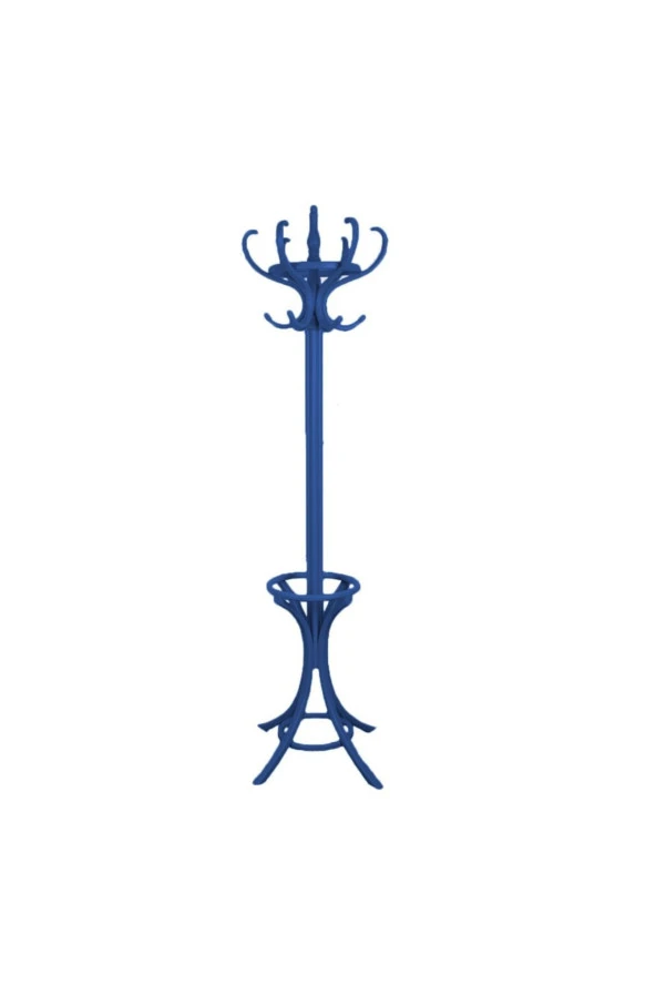 Mkd - Bask 109 / 6 Lı Klasik Tarz Thonet Askı Mavi Eskitme
