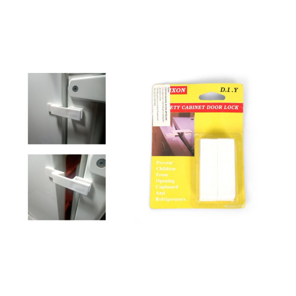 ÇOCUK GÜVENLİK DOLAP KİLİDİ 4 LÜ SET 9X2X0,4CM