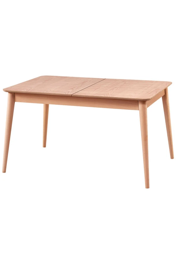 Mkd - Msa 188 / 140 Cm Sabit Retro Dikdörtgen yemek Masası Cilasız Ahşap