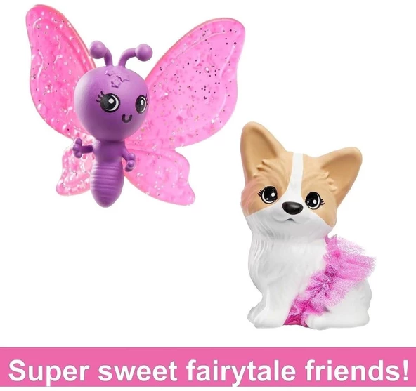 Barbie A Touch Of Magic Bebek Esmer HLC31 HLC33 Lisanslı Ürün - Resim 4