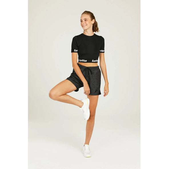 Lotto Ct1290 Clara Aop Woven Sh Siyah Kadın Şort CT1290 CLARA AOP WOVEN SH - 2