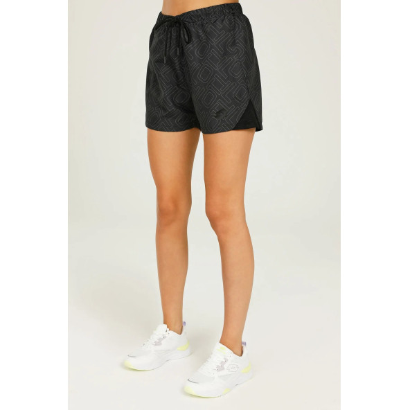 Lotto Ct1290 Clara Aop Woven Sh Siyah Kadın Şort CT1290 CLARA AOP WOVEN SH - 4