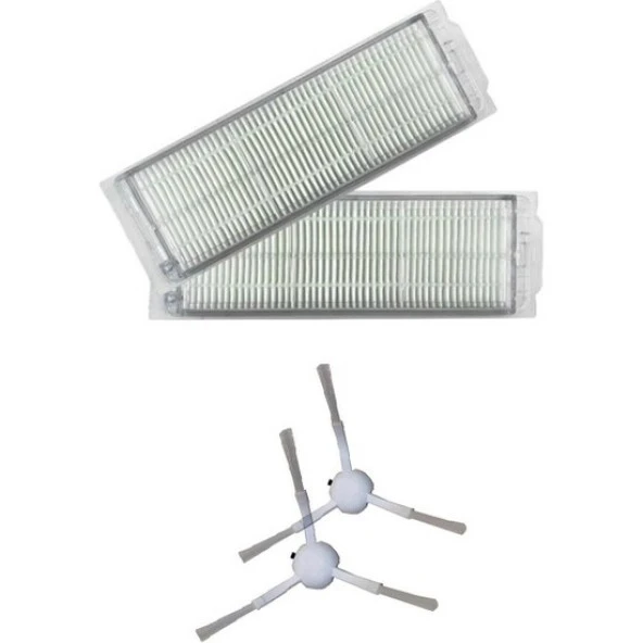 srfn ticaret Vacuum Mop Pro Seti: 2 Adet Hepa Filtre - 2 Adet Yan Fırça ürün görseli 1