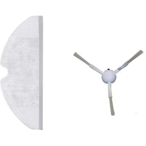 srfn ticaret Xiaomi Mijia 1C Vacuum Mop Seti: 1 Adet Fiber Mop Bezi - 1 Adet Yan Fırça ürün görseli 1