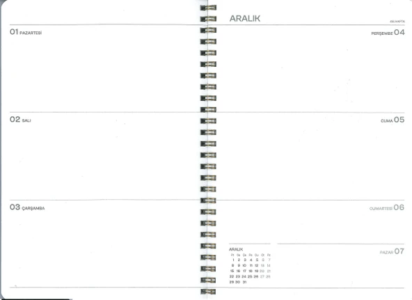 Keskin Color 2026 Spiralli Akademik Ajanda Kalp 16x23 Çok Renkli - Resim 2