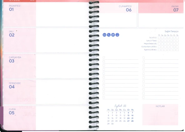 Gıpta 2026 Akademik Ajanda Haftalık Sp. Sert Kapak 17x24 460-shk - Resim 2
