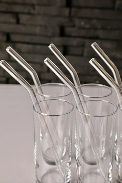 Cam Pipet 12 Adet ve Pipet Temizleme Fırçası, Cam bardak pipeti, Kalın Cam Pipet - 5