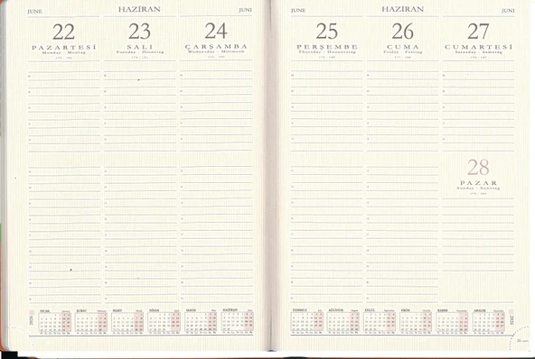 Gıpta 2026 Haftalık Ajanda Eko 20x28 122-eck Bej - Resim 2