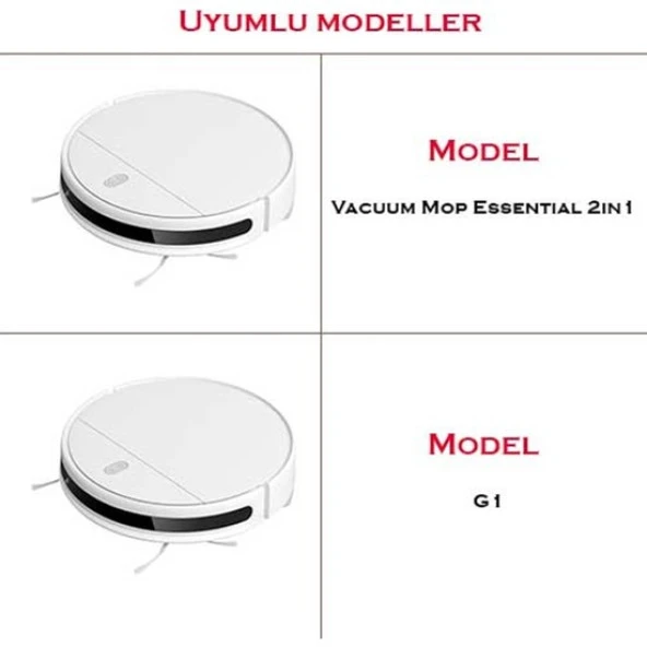 srfn ticaret Xiaomi Mi Vacuum Mop 2in1 Essential Uyumlu 4 Parça Set - Resim 2