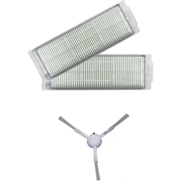 srfn ticaret Xiaomi Mi Robot Vacuum Mop Pro Seti: 2 Adet Hepa Filtre - 1 Adet Yan Fırça ürün görseli 1