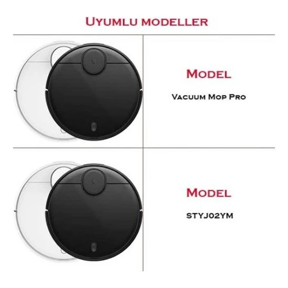 srfn ticaret Xiaomi Mi Vacuum Mop Pro Uyumlu 4 Parça Set - Resim 3