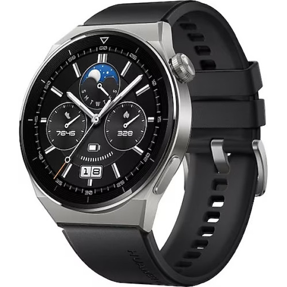 Huawei Watch GT3 Pro 46 MM Akıllı Saat Titanium-Siyah Kasa (Huawei Türkiye Garantili)