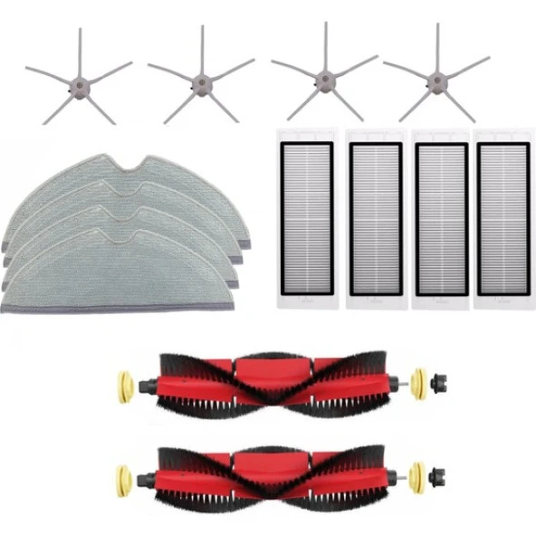 srfn ticaret Roborock 1 - 1s S50/S55/S6/E20/E35/S5 Max Süpürge Yenileme Seti 14 Parça ürün görseli 1