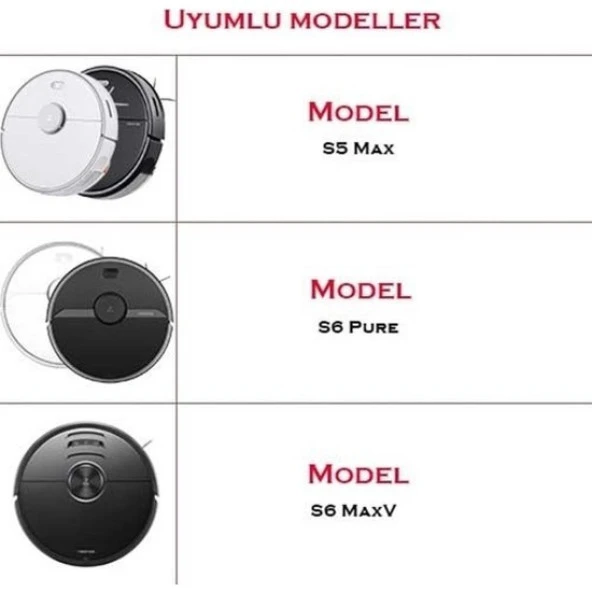 srfn ticaret Roborock 1 - 1s S50/S55/S6/E20/E35/S5 Max Süpürge Yenileme Seti 14 Parça - Resim 5