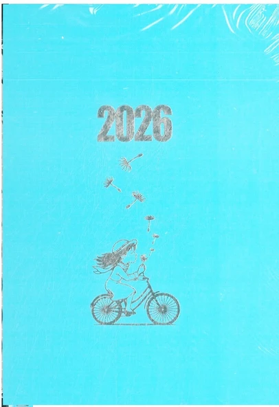 Özkan 2026 Gizli Spiralli Ajanda 12x17  Buz mavi ürün görseli 1