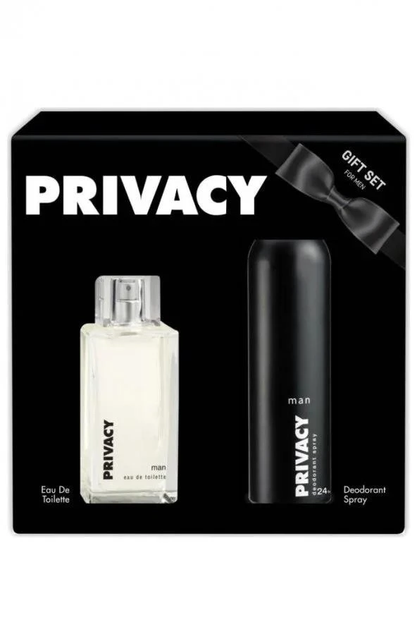 Privacy Parfüm EDT Erkek Kadın 100 ml + Deodorant 150 ml Karton Kofre