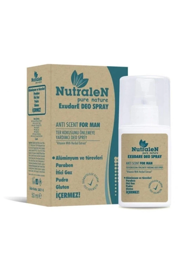 Nutralen Deo Sprey Erkek 50 ml