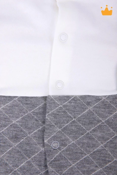 Babyhola Ayıcık Figürlü Erkek Kız Bebek Uzun Kollu Body Pantolon 2'li Alt Üst Takım 13569 - 5