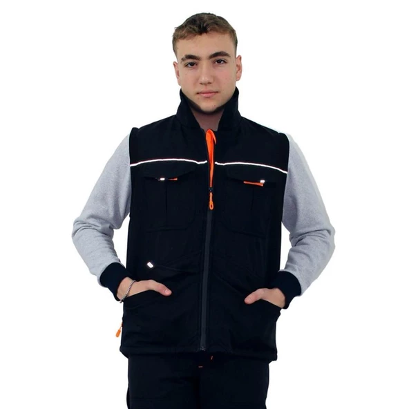 Persmont PYS05 Unisex Siyah Softshell Plus Yelek  M ürün görseli