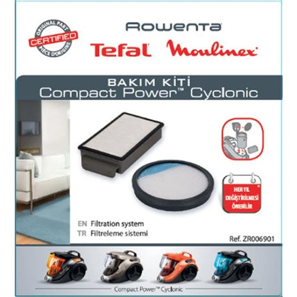 srfn ticaret Rowenta Compact Power Cyclonic Bakım Kiti ZR006901 ürün görseli 1